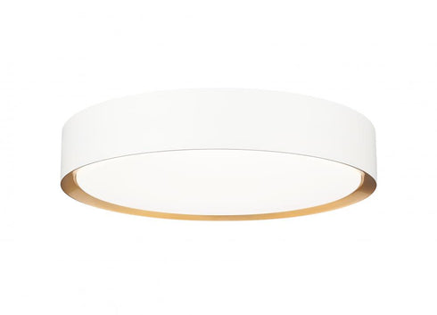 Z-Lite Kawan 1 Light Flush Mount in Brushed Nickel Finish Model: 1014F16-BN-LED
