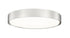 Z-Lite Kawan 1 Light Flush Mount in Brushed Nickel Finish Model: 1014F20-BN-LED