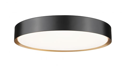 Z-Lite Kawan 1 Light Flush Mount in Brushed Nickel Finish Model: 1014F20-BN-LED