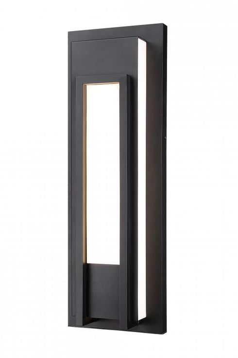 Z-Lite Keaton 1 Light Outdoor Wall Light in Black Finish Model: 520B-BK-LED