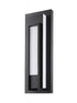 Z-Lite Keaton 1 Light Outdoor Wall Light in Black Finish Model: 520M-BK-LED