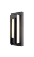 Z-Lite Keaton 1 Light Outdoor Wall Light in Black Finish Model: 520S-BK-LED