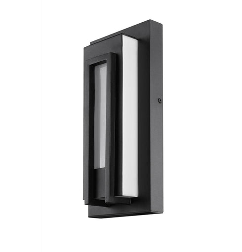 Z-Lite Keaton 1 Light Outdoor Wall Light in Black Finish Model: 520S-BK-LED