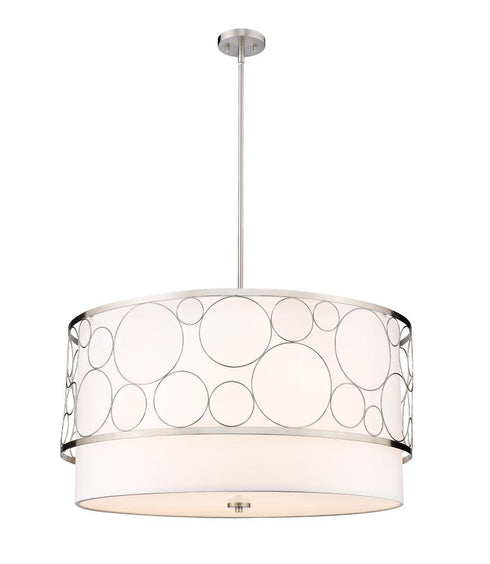 Z-Lite Kendall 5 Light Chandelier in Brushed Nickel Finish Model: 197-32BN