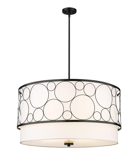 Z-Lite Kendall 5 Light Chandelier in Brushed Nickel Finish Model: 197-32BN