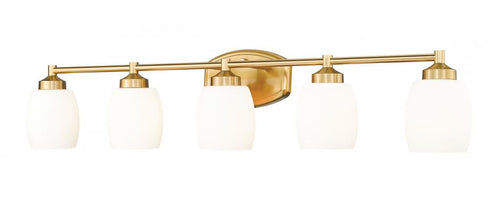 Z-Lite Kendrick 5 Light Vanity in Brushed Nickel Finish Model: 745-5V-BN