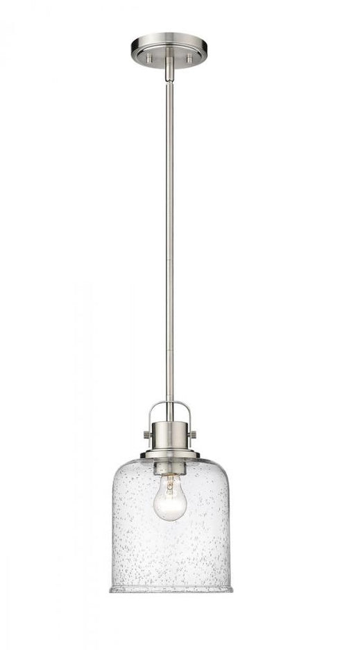 Z-Lite Kinsley 1 Light Pendant in Brushed Nickel Finish Model: 340P8-BN