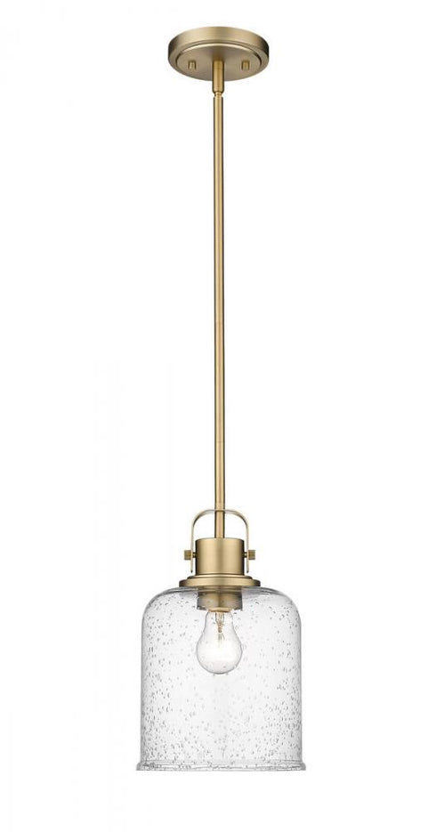 Z-Lite Kinsley 1 Light Pendant in Brushed Nickel Finish Model: 340P8-BN