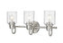 Z-Lite Kinsley 3 Light Vanity in Brushed Nickel Finish Model: 340-3V-BN
