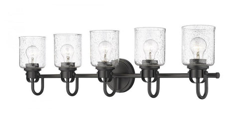 Z-Lite Kinsley 5 Light Vanity in Brushed Nickel Finish Model: 340-5V-BN