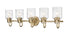 Z-Lite Kinsley 5 Light Vanity in Brushed Nickel Finish Model: 340-5V-BN