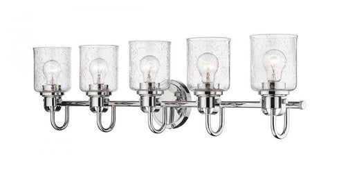 Z-Lite Kinsley 5 Light Vanity in Brushed Nickel Finish Model: 340-5V-BN