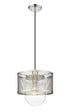 Z-Lite Kipton 1 Light Pendant in Matte Black Finish Model: 3037P11-MB
