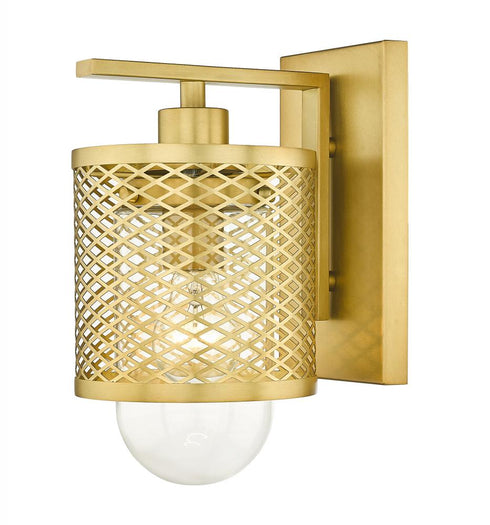 Z-Lite Kipton 1 Light Wall Sconce in Matte Black Finish Model: 3037-1S-MB