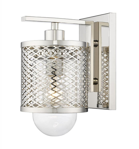Z-Lite Kipton 1 Light Wall Sconce in Matte Black Finish Model: 3037-1S-MB