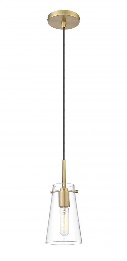 Z-Lite Kira 1 Light Pendant in Brushed Nickel Finish Model: 7508MP-BN