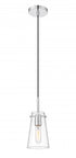 Z-Lite Kira 1 Light Pendant in Brushed Nickel Finish Model: 7508MP-BN