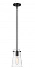 Z-Lite Kira 1 Light Pendant in Brushed Nickel Finish Model: 7508MP-ROD-BN