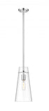 Z-Lite Kira 1 Light Pendant in Brushed Nickel Finish Model: 7508P-ROD-BN