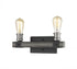 Z-Lite Kirkland 2 Light Vanity in Ashen Barnboard Finish Model: 472-2V-ABB