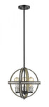 Z-Lite Kirkland 3 Light Pendant in Ashen Barnboard Finish Model: 472B14-ABB