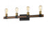 Z-Lite Kirkland 4 Light Vanity in Rustic Mahogany Finish Model: 472-4V-RM