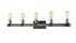 Z-Lite Kirkland 5 Light Vanity in Ashen Barnboard Finish Model: 472-5V-ABB