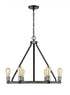 Z-Lite Kirkland 6 Light Chandelier in Ashen Barnboard Finish Model: 472-6ABB