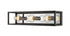 Z-Lite Kube 3 Light Vanity in Matte Black + Brushed Nickel Finish Model: 480-3V-MB-BN
