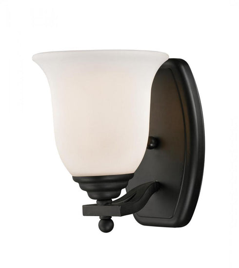 Z-Lite Lagoon 1 Light Vanity in Matte Black Finish Model: 703-1V-MB