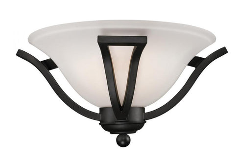 Z-Lite Lagoon 1 Light Wall Sconce in Matte Black Finish Model: 703-1S-MB