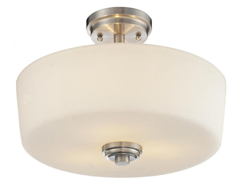 Z-Lite Lamina 3 Light Semi Flush Mount in Chrome Finish Model: 225SF