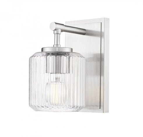 Z-Lite Landon 1 Light Wall Sconce in Brushed Nickel Finish Model: 7515-1S-BN