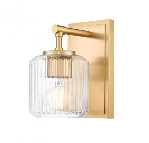 Z-Lite Landon 1 Light Wall Sconce in Brushed Nickel Finish Model: 7515-1S-BN