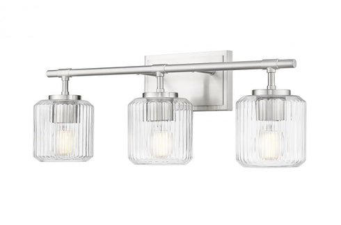 Z-Lite Landon 3 Light Vanity in Brushed Nickel Finish Model: 7515-3V-BN