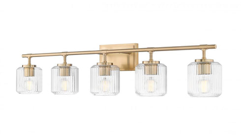 Z-Lite Landon 5 Light Vanity in Brushed Nickel Finish Model: 7515-5V-BN