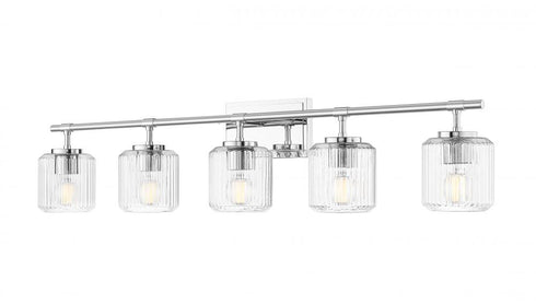 Z-Lite Landon 5 Light Vanity in Brushed Nickel Finish Model: 7515-5V-BN
