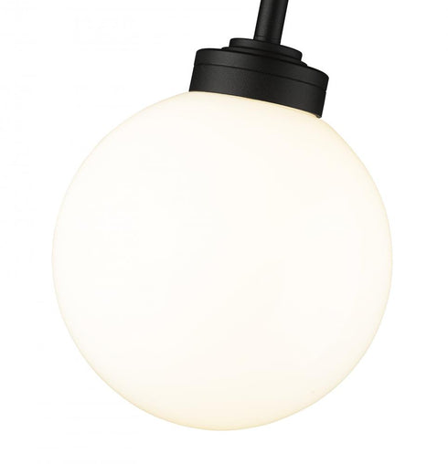 Z-Lite Laurent 1 Light Outdoor Pendant in Black Finish Model: 597P8-BK