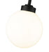 Z-Lite Laurent 1 Light Outdoor Pendant in Black Finish Model: 597P8-BK