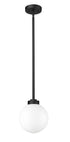 Z-Lite Laurent 1 Light Outdoor Pendant in Black Finish Model: 597P8-BK