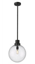 Z-Lite Laurent 1 Light Outdoor Pendant in Black Finish Model: 599P12-BK