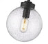 Z-Lite Laurent 1 Light Outdoor Pendant in Black Finish Model: 599P8-BK