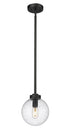 Z-Lite Laurent 1 Light Outdoor Pendant in Black Finish Model: 599P8-BK