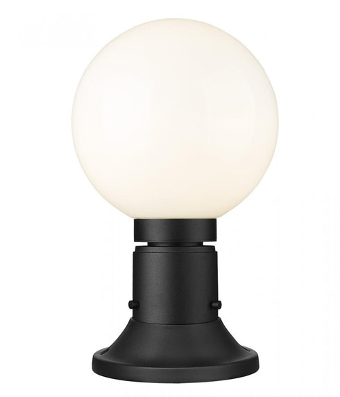 Z-Lite Laurent 1 Light Outdoor Pier Mounted Fixture in Black Finish Model: 597PHM-553PM-BK
