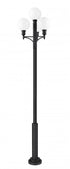 Z-Lite Laurent 1 Light Outdoor Post Mount Fixture in Black Finish Model: 597PHB-4-5010P-BK