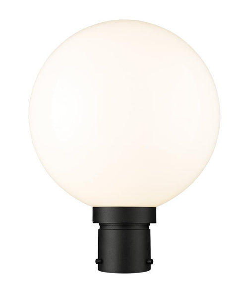 Z-Lite Laurent 1 Light Outdoor Post Mount Fixture in Black Finish Model: 597PHB-BK
