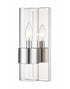Z-Lite Lawson 1 Light Wall Sconce in Brushed Nickel Finish Model: 343-1S-BN