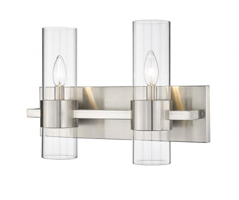 Z-Lite Lawson 2 Light Vanity in Brushed Nickel Finish Model: 343-2V-BN