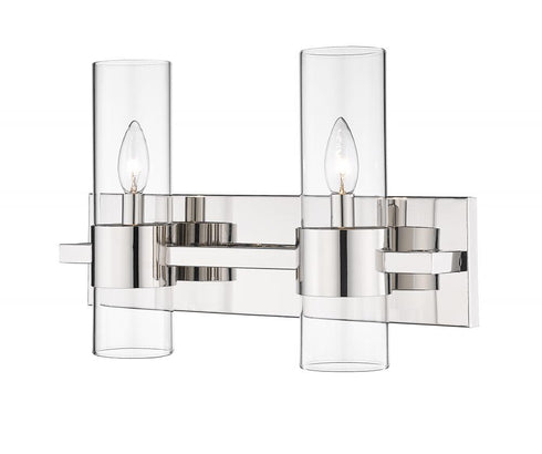 Z-Lite Lawson 2 Light Vanity in Brushed Nickel Finish Model: 343-2V-BN