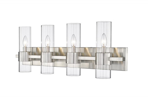 Z-Lite Lawson 4 Light Vanity in Brushed Nickel Finish Model: 343-4V-BN